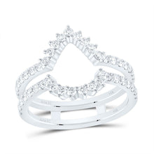 Load image into Gallery viewer, 14K White Gold Diamond Enhancer Ring 7/8 Cttw - Splendid Jewellery