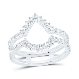 14K White Gold Diamond Enhancer Ring 7/8 Cttw - Splendid Jewellery