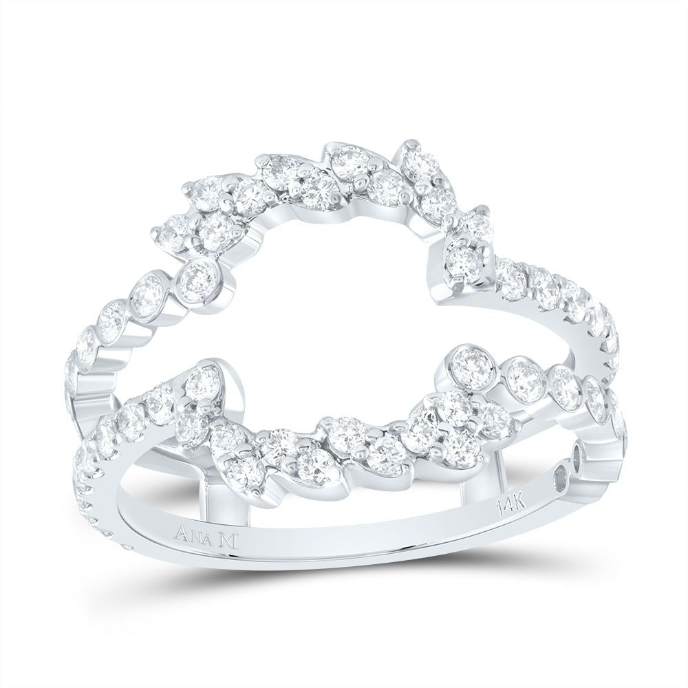 14K White Gold Diamond Enhancer Ring 7/8 Cttw - Splendid Jewellery