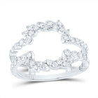 14K White Gold Diamond Enhancer Ring 7/8 Cttw - Splendid Jewellery