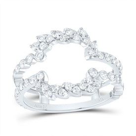 14K White Gold Diamond Enhancer Ring 7/8 Cttw - Splendid Jewellery