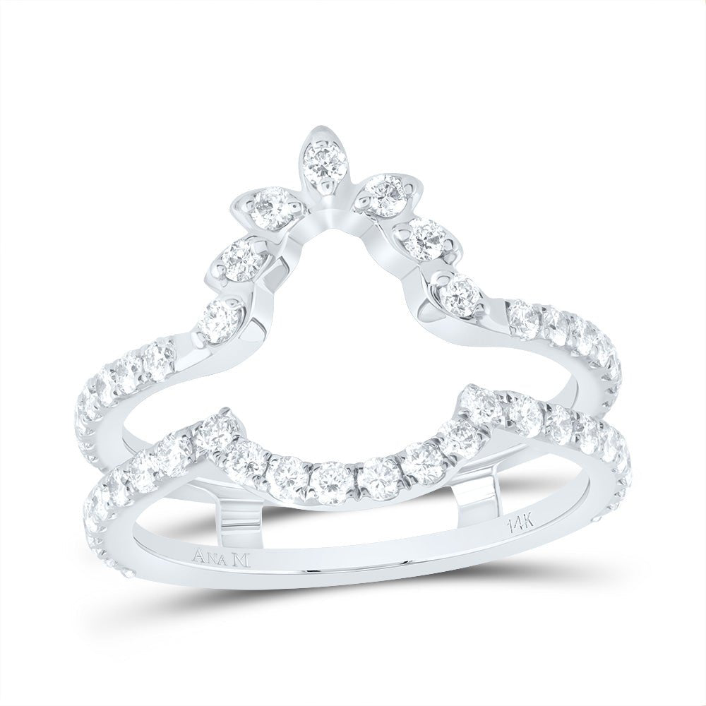 14K White Gold Diamond Enhancer Ring 7/8 Cttw - Splendid Jewellery