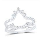 14K White Gold Diamond Enhancer Ring 7/8 Cttw - Splendid Jewellery