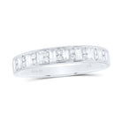 14K White Gold Diamond Fashion Baguette Ring 1/3 Cttw - Splendid Jewellery