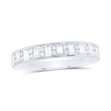 Load image into Gallery viewer, 14K White Gold Diamond Fashion Baguette Ring 1/3 Cttw - Splendid Jewellery