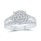 14K White Gold Diamond Fashion Bridal Set 1/2 Cttw - Splendid Jewellery