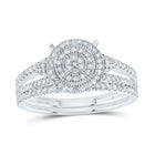 14K White Gold Diamond Fashion Bridal Set 1/2 Cttw - Splendid Jewellery