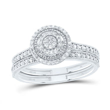Load image into Gallery viewer, 14K White Gold Diamond Fashion Bridal Set 1/3 Cttw - Splendid Jewellery