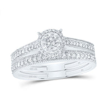 Load image into Gallery viewer, 14K White Gold Diamond Fashion Bridal Set 1/4 Cttw - Splendid Jewellery