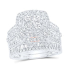 14K White Gold Diamond Fashion Bridal Set 2 1/4 Cttw - Splendid Jewellery