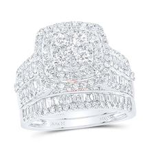 Load image into Gallery viewer, 14K White Gold Diamond Fashion Bridal Set 2 1/4 Cttw - Splendid Jewellery