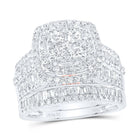 14K White Gold Diamond Fashion Bridal Set 2 1/4 Cttw - Splendid Jewellery