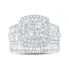 14K White Gold Diamond Fashion Bridal Set 2 1/4 Cttw - Splendid Jewellery