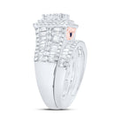 14K White Gold Diamond Fashion Bridal Set 2 1/4 Cttw - Splendid Jewellery