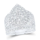 14K White Gold Diamond Fashion Bridal Set 2 3/4 Cttw - Splendid Jewellery