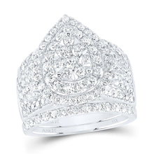Load image into Gallery viewer, 14K White Gold Diamond Fashion Bridal Set 2 3/4 Cttw - Splendid Jewellery