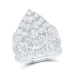 14K White Gold Diamond Fashion Bridal Set 7 Cttw - Splendid Jewellery