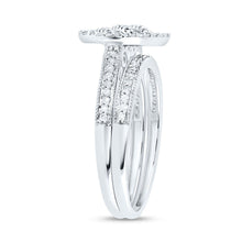 Load image into Gallery viewer, 14K White Gold Diamond Fashion Heart Bridal Set 1/2 Cttw - Splendid Jewellery