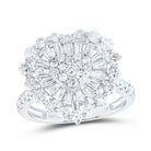14K White Gold Diamond Fashion Heart Ring 1 7/8 Cttw - Splendid Jewellery