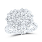 14K White Gold Diamond Fashion Heart Ring 1 7/8 Cttw - Splendid Jewellery