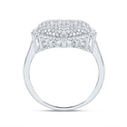 14K White Gold Diamond Fashion Heart Ring 1 Cttw - Splendid Jewellery