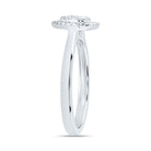14K White Gold Diamond Fashion Heart Ring 1/3 Cttw - Splendid Jewellery