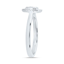 Load image into Gallery viewer, 14K White Gold Diamond Fashion Heart Ring 1/3 Cttw - Splendid Jewellery