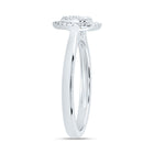 14K White Gold Diamond Fashion Heart Ring 1/3 Cttw - Splendid Jewellery