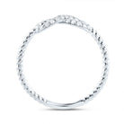 14K White Gold Diamond Fashion Infinity Ring 1/5 Cttw - Splendid Jewellery