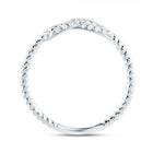 14K White Gold Diamond Fashion Infinity Ring 1/5 Cttw - Splendid Jewellery
