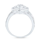 14K White Gold Diamond Fashion Marquise Baguette Bridal Ring 1 3/4 Cttw - Splendid Jewellery
