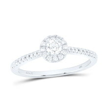 Load image into Gallery viewer, 14K White Gold Diamond Fashion Promise Ring 1/3 Cttw - Splendid Jewellery