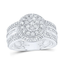 Load image into Gallery viewer, 14K White Gold Diamond Fashion Women's Ring 1 1/4 Cttw - Splendid Jewellery