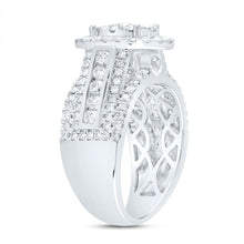 Load image into Gallery viewer, 14K White Gold Diamond Oval Single Halo Bridal Ring 1 3/4 Cttw - Splendid Jewellery