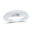 14K White Gold Diamond Oval Trio Ring Set 5/8 Cttw - Splendid Jewellery