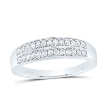 Load image into Gallery viewer, 14K White Gold Diamond Trio Ring Set 1 3/8 Cttw - Splendid Jewellery