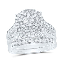 Load image into Gallery viewer, 14K White Gold Diamond Trio Ring Set 1 3/8 Cttw - Splendid Jewellery