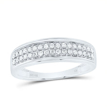Load image into Gallery viewer, 14K White Gold Diamond Trio Ring Set 1 Cttw - Splendid Jewellery