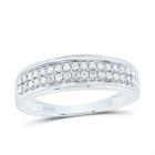 14K White Gold Diamond Trio Ring Set 1 Cttw - Splendid Jewellery