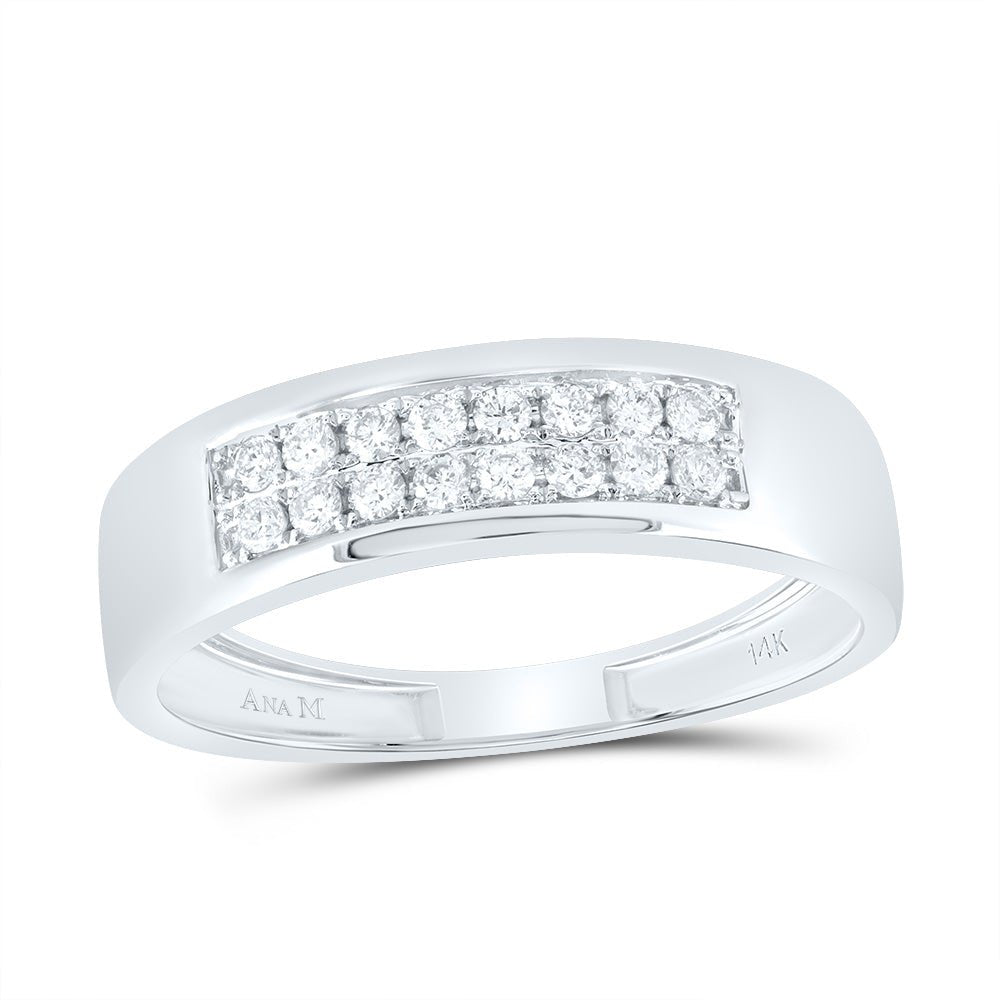 14K White Gold Diamond Trio Ring Set 1 Cttw - Splendid Jewellery
