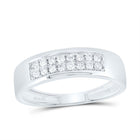 14K White Gold Diamond Trio Ring Set 1 Cttw - Splendid Jewellery
