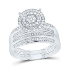 14K White Gold Diamond Trio Ring Set 5/8 Cttw - Splendid Jewellery