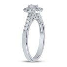 14K White Gold Emerald Diamond Women's Emerald Solitaire Bridal Wedding Engagement Ring (Certified) 1/2 Cttw - Splendid Jewellery