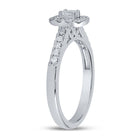 14K White Gold Emerald Diamond Women's Emerald Solitaire Bridal Wedding Engagement Ring (Certified) 1/2 Cttw - Splendid Jewellery