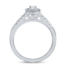 14K White Gold Emerald Diamond Women's Emerald Solitaire Bridal Wedding Engagement Ring (Certified) 1/2 Cttw - Splendid Jewellery