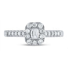 14K White Gold Emerald Diamond Women's Emerald Solitaire Bridal Wedding Engagement Ring (Certified) 1/2 Cttw - Splendid Jewellery