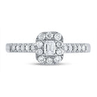 14K White Gold Emerald Diamond Women's Emerald Solitaire Bridal Wedding Engagement Ring (Certified) 1/2 Cttw - Splendid Jewellery