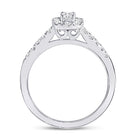 14K White Gold Emerald Diamond Women's Emerald Solitaire Bridal Wedding Engagement Ring (Certified) 1/2 Cttw - Splendid Jewellery