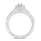 14K White Gold Emerald Diamond Women's Emerald Solitaire Bridal Wedding Engagement Ring (Certified) 1/2 Cttw - Splendid Jewellery