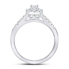 14K White Gold Oval Diamond Solitaire Bridal Wedding Engagement Ring (Certified) 1/2 Cttw - Splendid Jewellery